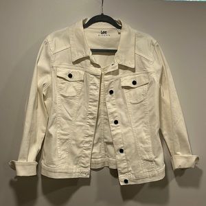 Lee Riders White Jean Jacket Size L